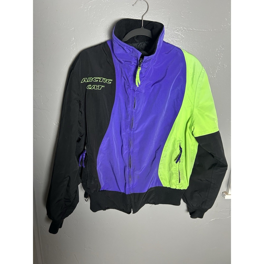 Gortex Thinsulate Arctic Cat Women Vintage‎ Snowmobile Coat Size L Winter Sports